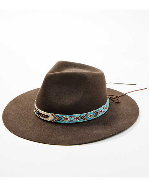 Idyllwind Women's Thunderbird Felt Western Fashion Hat , Brown, hi-res