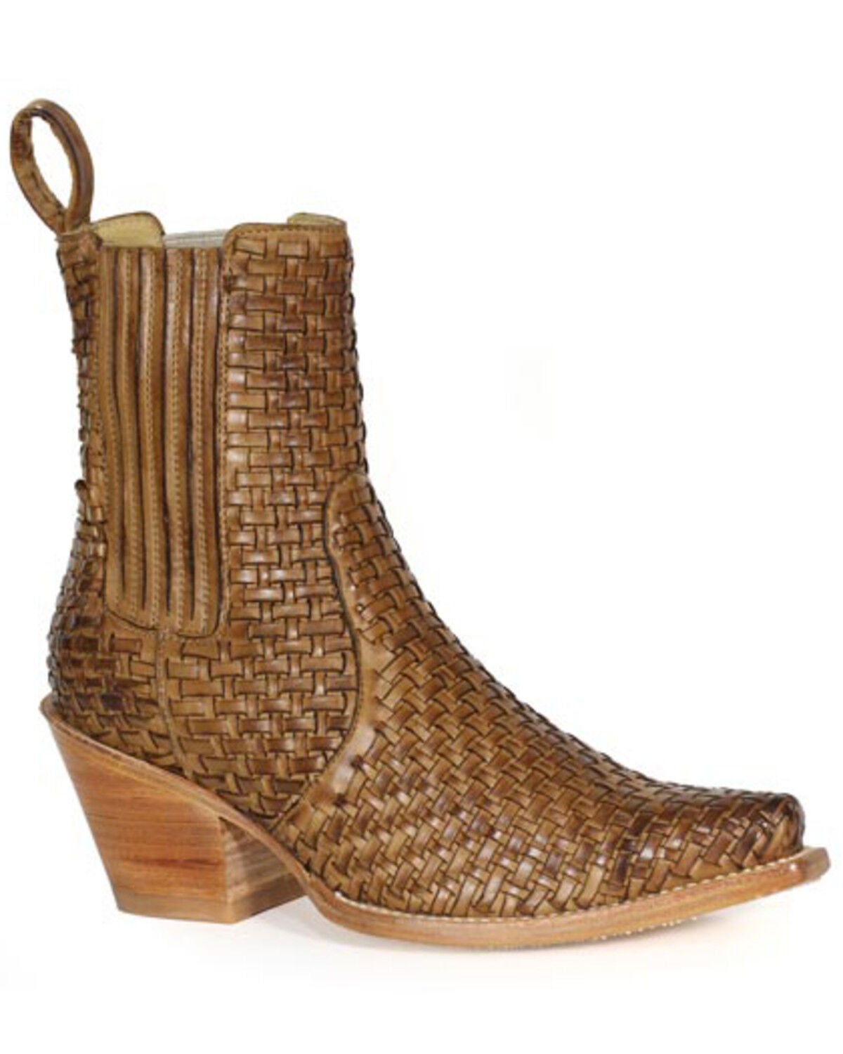 Stetson Women's Abby Western Booties - Snip Toe, Brown, hi-res