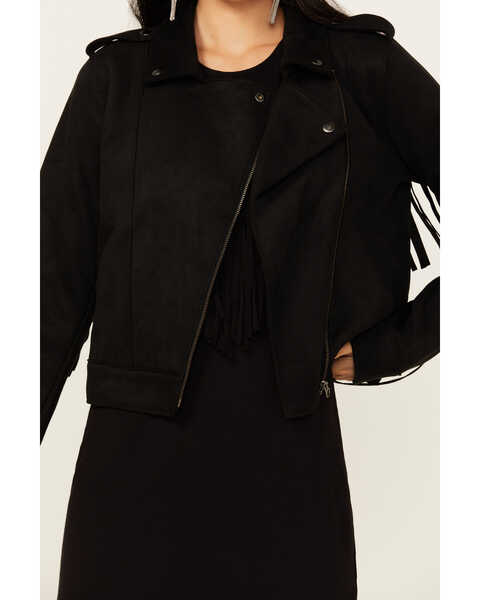 Image #4 - Idyllwind Women's Ellen Moto Jacket , Black, hi-res
