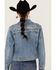 Image #4 - Idyllwind Women's Embellished Denim Trucker Jacket, Medium Wash, hi-res