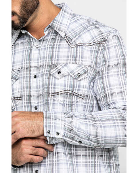 Image #4 - Cody James Men's Ghost Rider Plaid Long Sleeve Western Shirt , , hi-res
