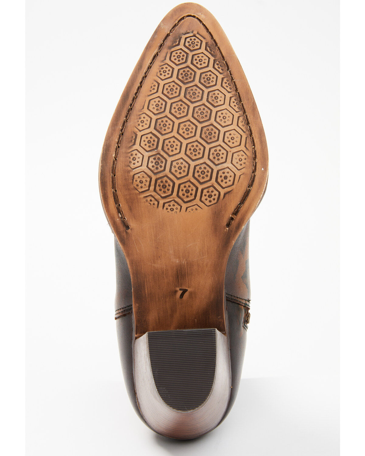 Image #7 - Shyanne Women's Libby Western Booties - Round Toe, Brown, hi-res