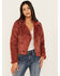 Image #1 - Rock & Roll Denim Women's Faux Suede Jacket, Rust Copper, hi-res