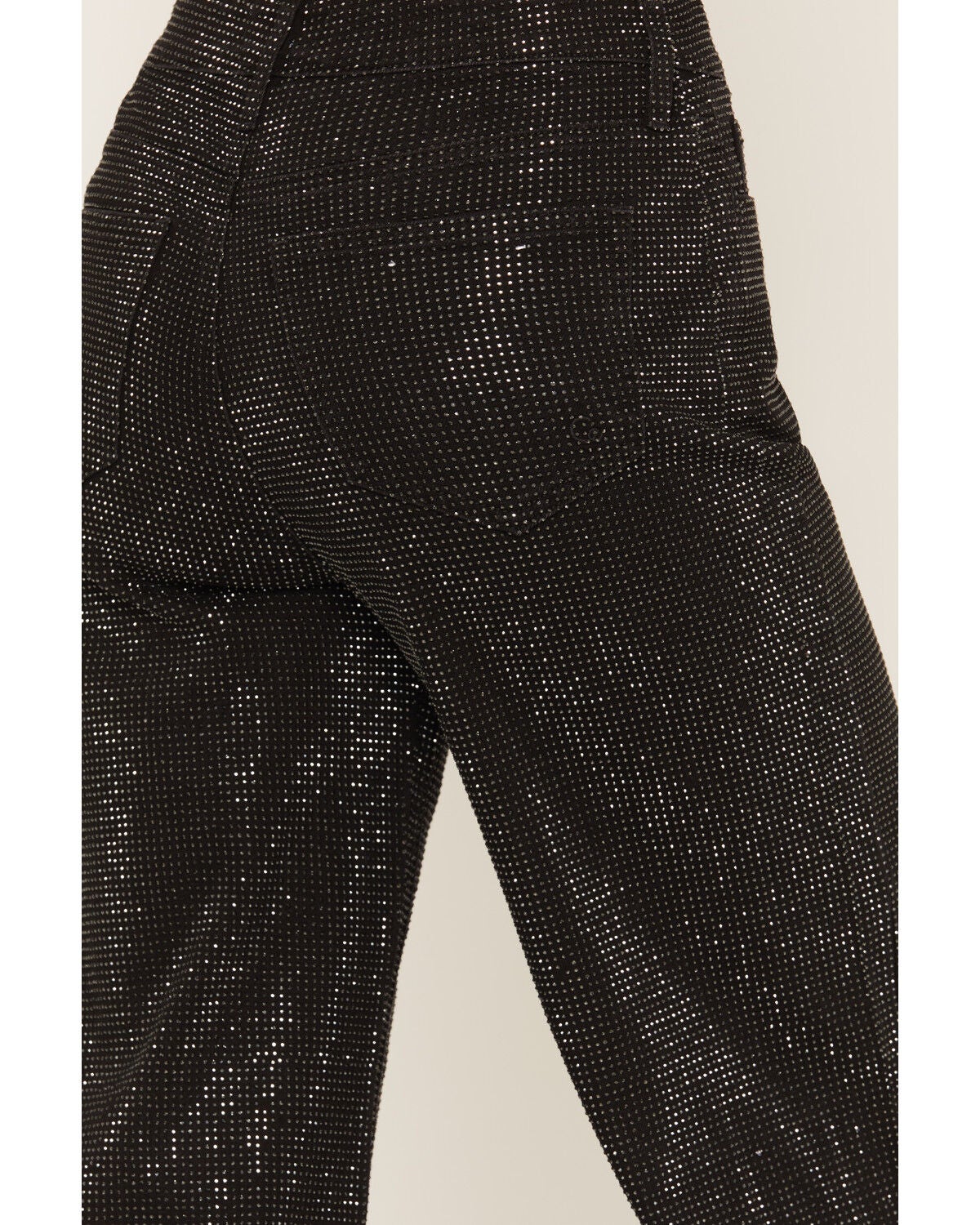 Image #4 - Cello Women's High Rise Rhinestone Wide Leg Stretch Denim Jeans, Black, hi-res