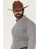 Image #2 - Ariat Men's Chas Geo Print Long Sleeve Snap Western Shirt, Black, hi-res