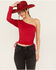Image #1 - Panhandle Women's Liliana One Shoulder Long Sleeve Top, , hi-res
