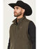 Image #3 - Ariat Men's Logo Concealed Carry Softshell Vest, Green, hi-res