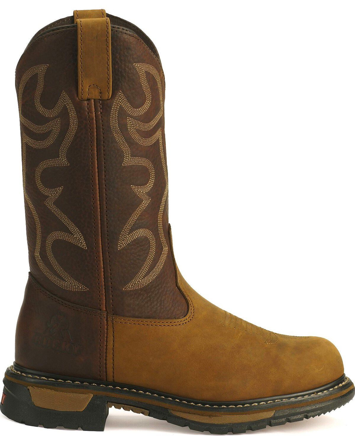 rocky steel toe cowboy boots