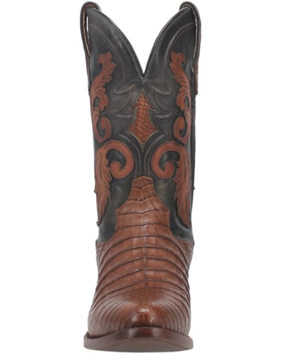 Image #4 - Dan Post Men's Socrates Caiman Exotic Western Boots - Round Toe, Medium Brown, hi-res
