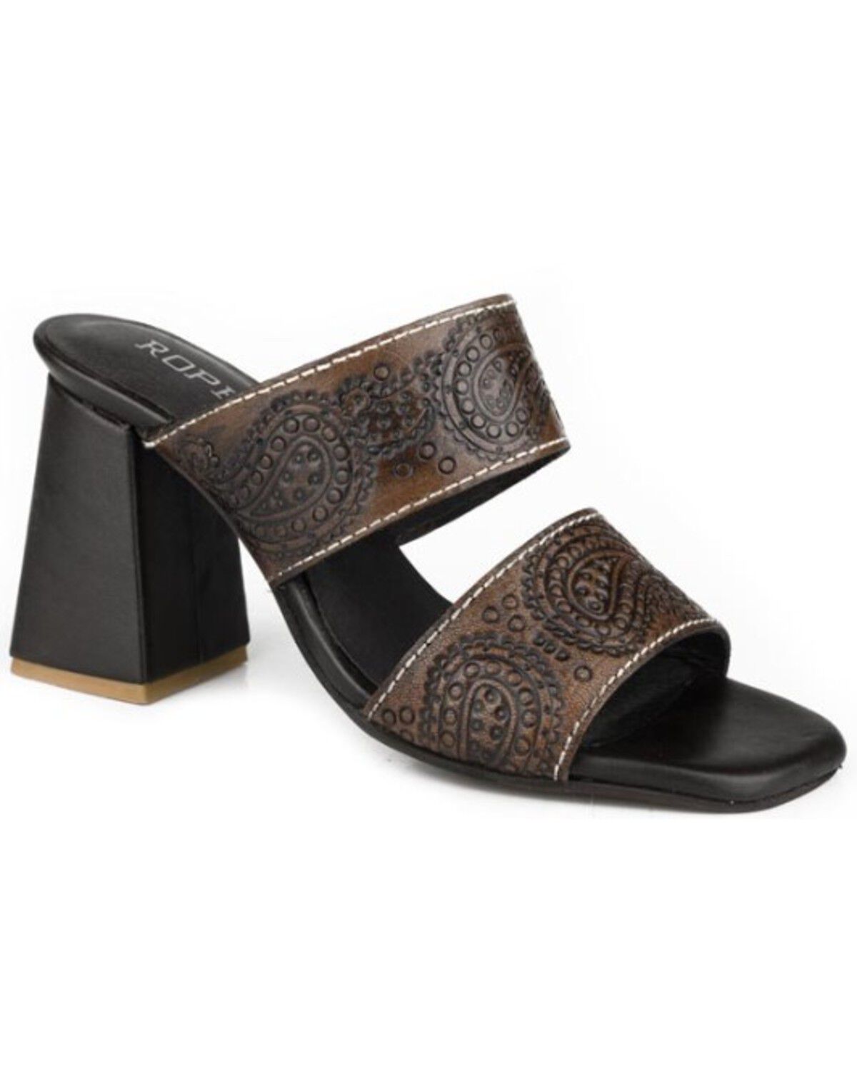 Image #1 - Roper Women's Stella Sandals, Brown, hi-res