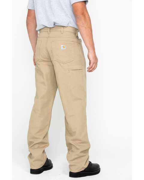 Image #2 - Carhartt Men's Flame-Resistant Relaxed Fit Work Pants, Beige/khaki, hi-res