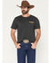 Image #2 - Wrangler Men's Neon Cowboy Short Sleeve Graphic T-Shirt, Black, hi-res