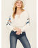 Image #1 - Shyanne Women's Challis Embroidered Long Sleeve Blouse, Cream, hi-res