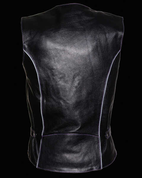 Image #4 - Milwaukee Leather Women's Reflective Tribal Design Vest, , hi-res