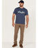 Image #2 - Columbia Men's All 4 Outdoors Logo Graphic T-Shirt, Dark Blue, hi-res