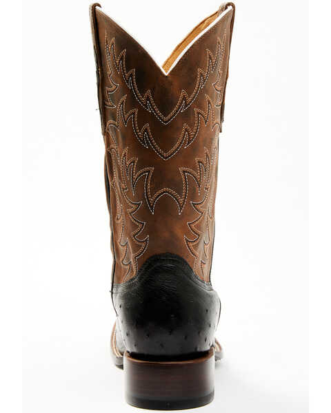 Image #5 - Cody James Men's Saddle Black Full-Quill Ostrich Exotic Western Boots - Broad Square Toe , Black, hi-res