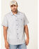 Image #1 - Brothers and Sons Men's Performance Short Sleeve Button Down Western Shirt, Navy, hi-res