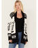 Idyllwind Women's Steer Head Knit Boyfriend Cardigan, Black, hi-res