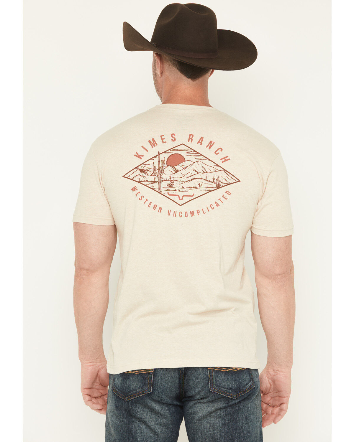 Image #4 - Kimes Ranch Men's Desert Diamond Short Sleeve Graphic T-Shirt, Cream, hi-res