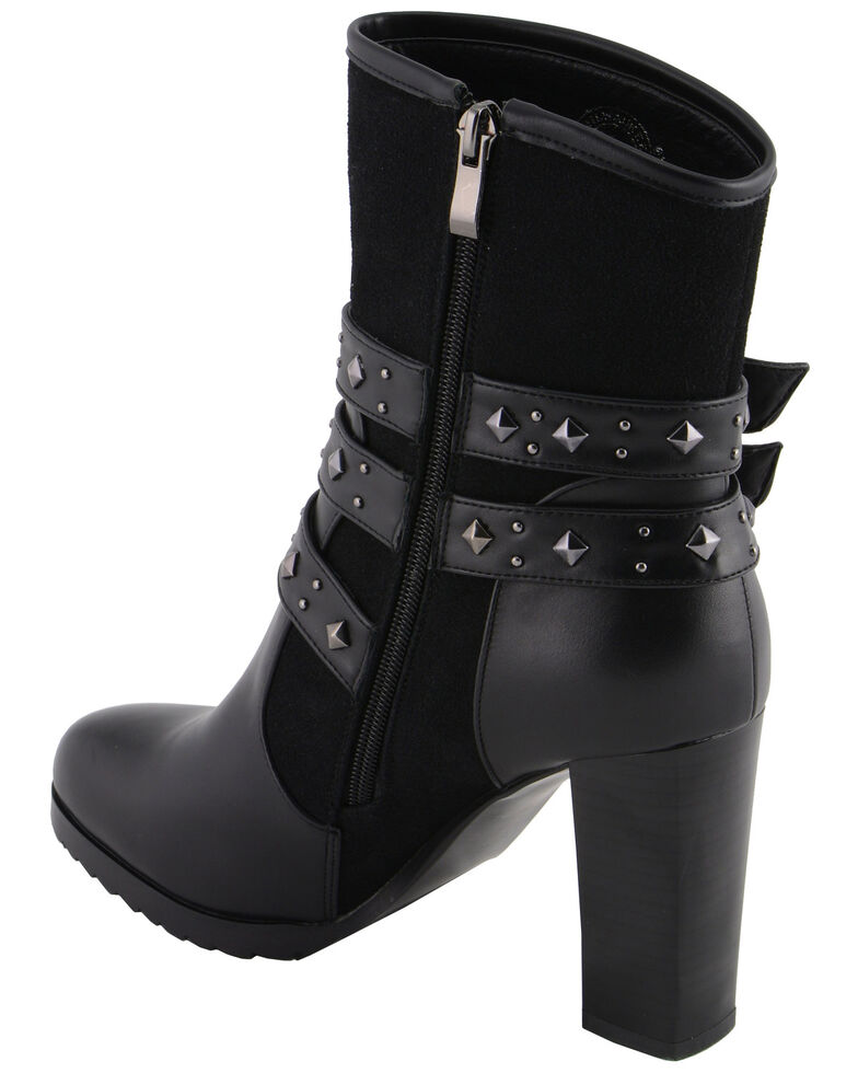 riding boots with block heel