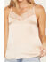 Image #3 - Wild Moss Women's Satin Cami Tank Top, Blush, hi-res