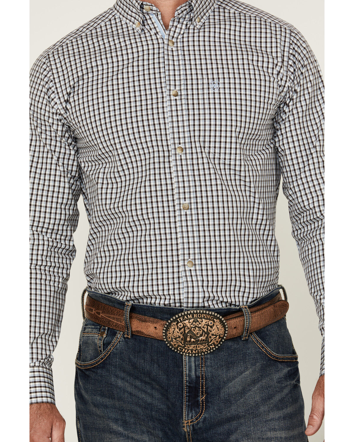 Ariat Men´s Creek Plaid Print Long Sleeve Button-Down WesternShirt teamlce.in - Image 4