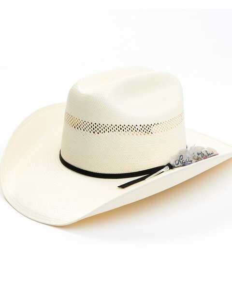 Larry Mahan 10X Straw Cowboy Hat, Ivory, hi-res