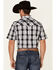 Image #4 - Jack Daniel's Men's Plaid Print Short Sleeve Snap Western Shirt, , hi-res