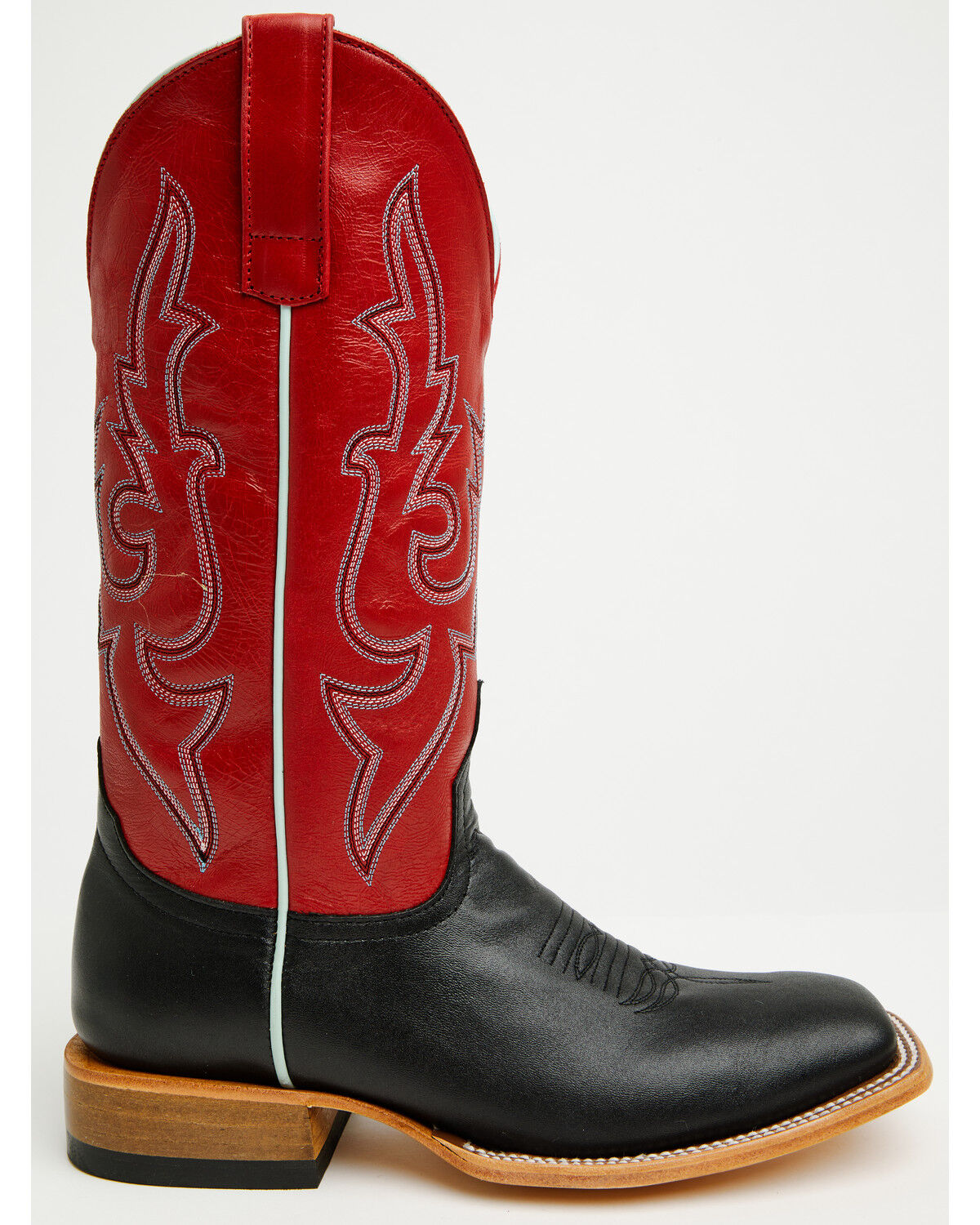 Image #2 - Macie Bean Women's Amazing Ace Western Boots - Broad Square Toe, Black, hi-res