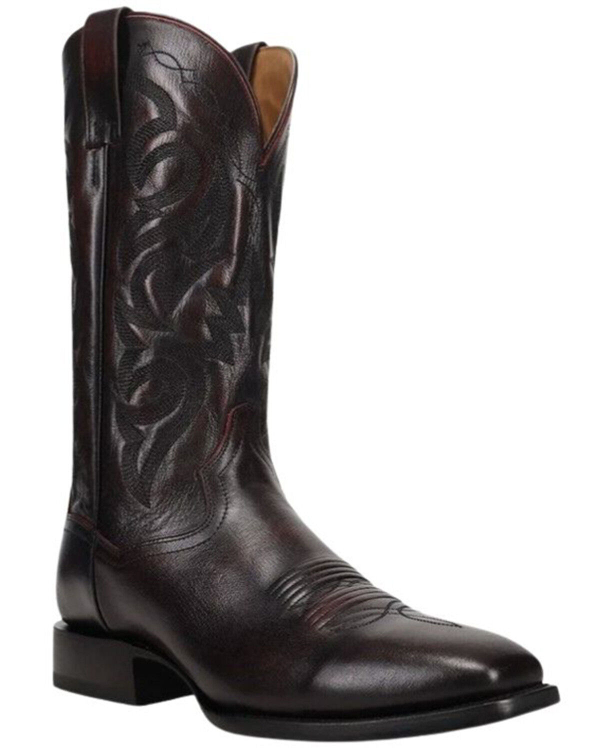 Image #1 - Dan Post Men's Remington Western Boots - Square Toe, Black Cherry, hi-res