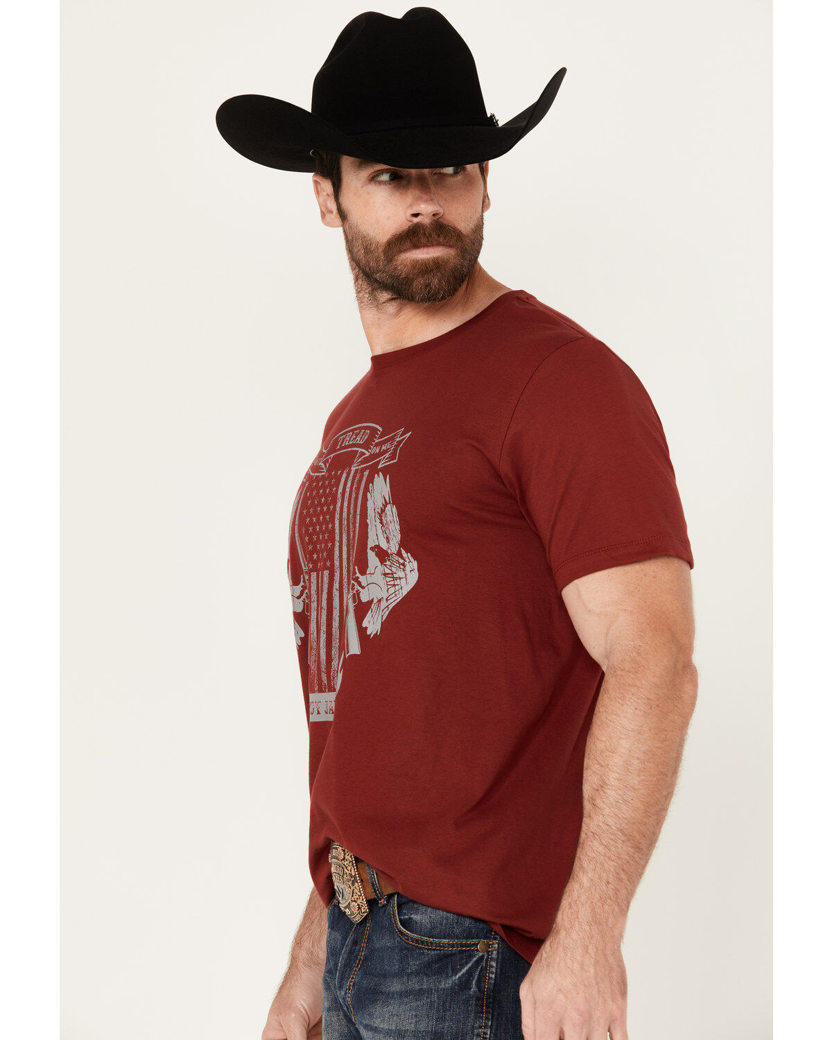 Image #2 - Cody James Men's Tread Flag Short Sleeve Graphic T-Shirt, , hi-res