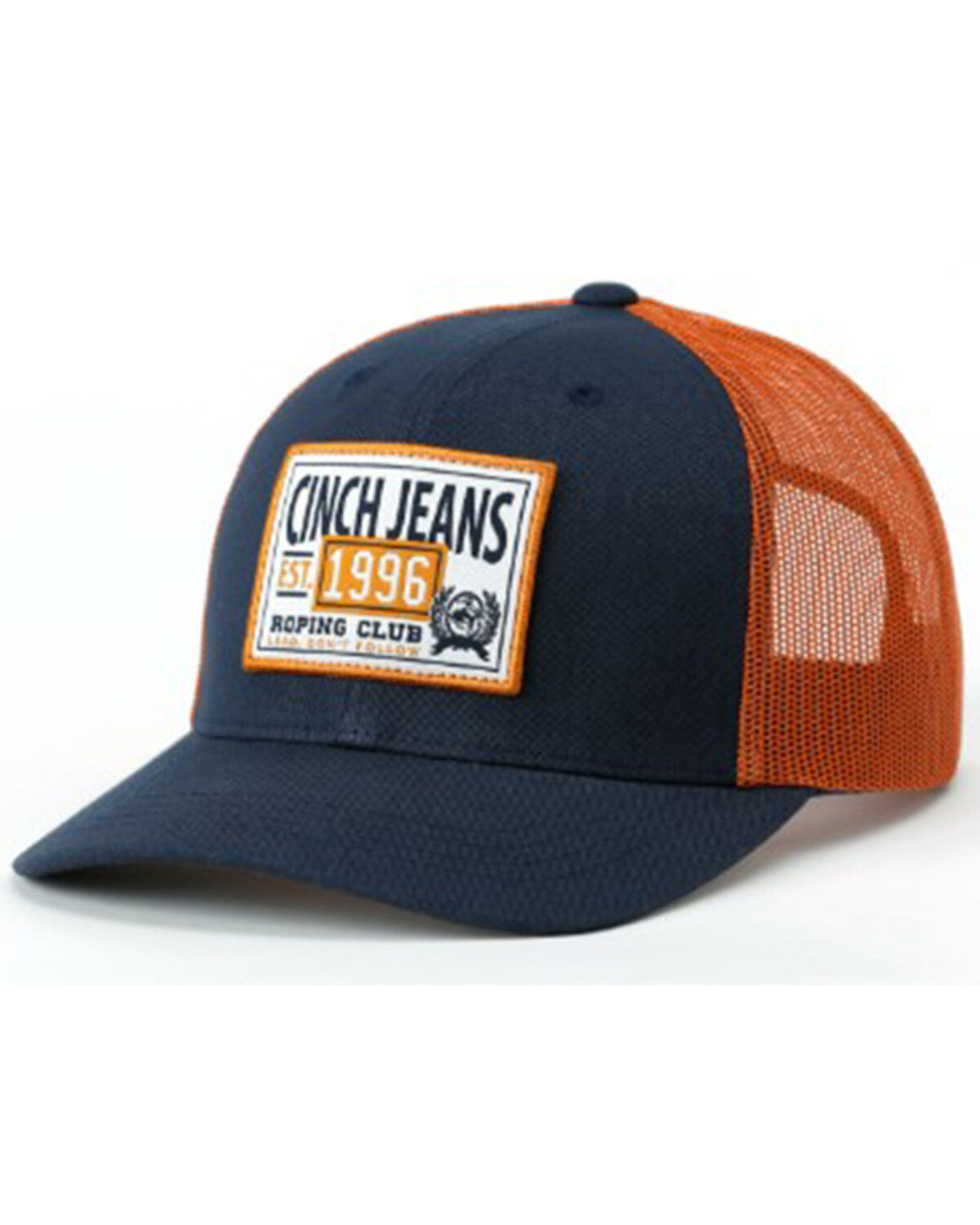 Image #1 - Cinch Men's Roping Club Ball Cap, Navy, hi-res