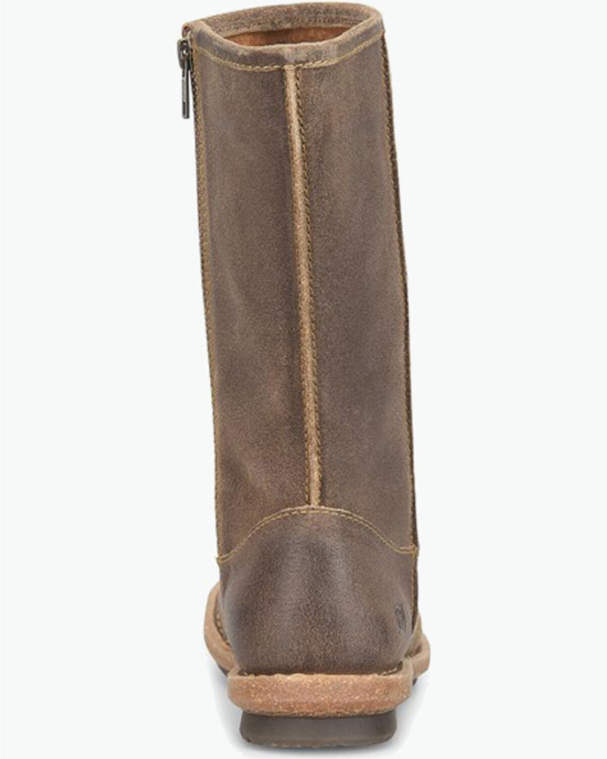 Image #5 - Born Women's Salee Mid Calf Suede Boots - Round Toe, Taupe, hi-res