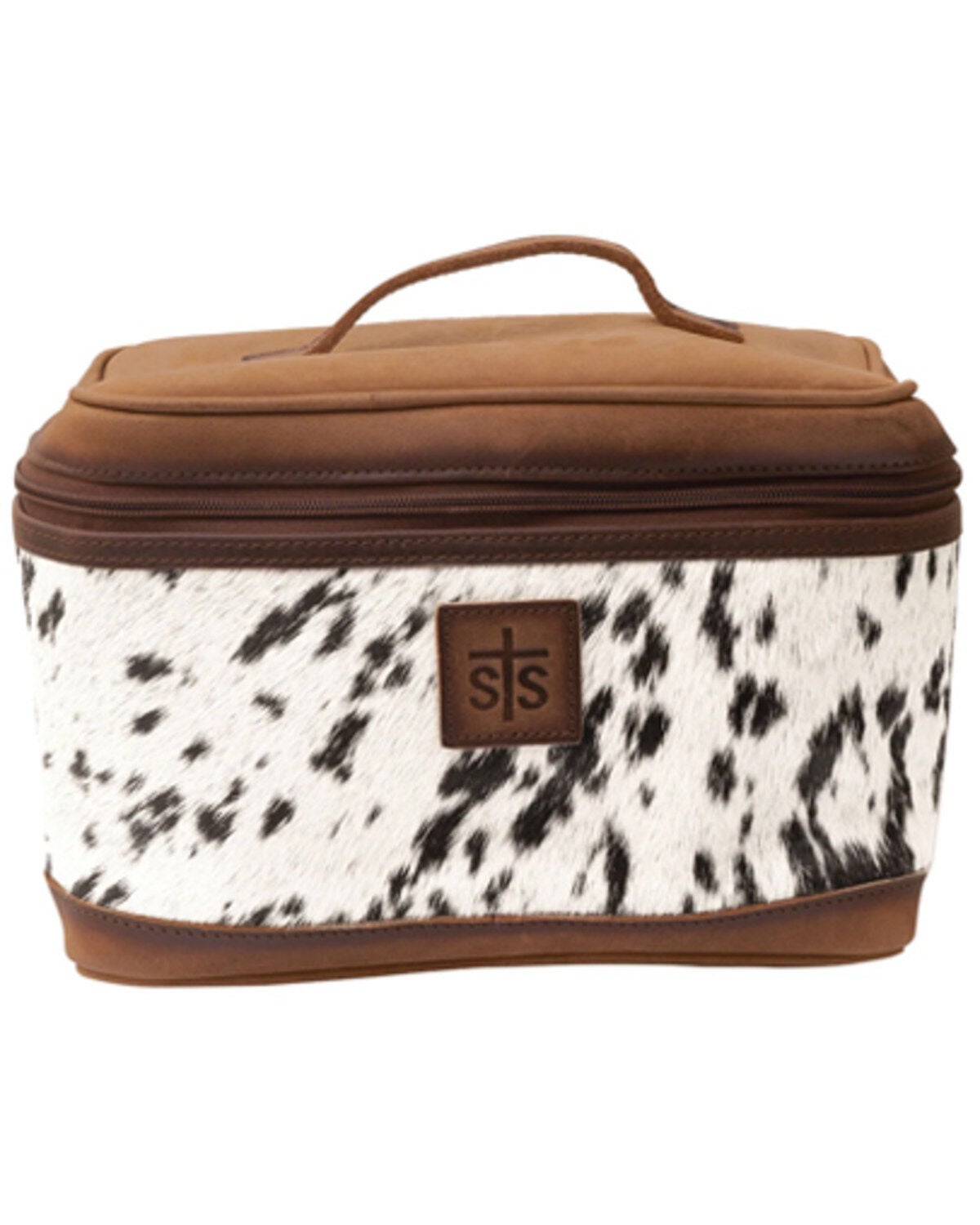 STS Ranchwear Cowhide Train Case, Brown, hi-res