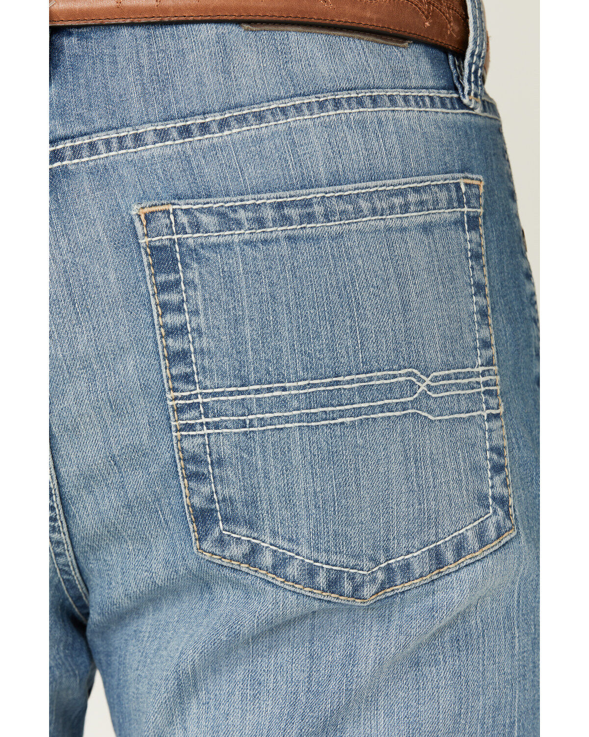 Image #4 - Cody James Men's Light Wash Clovehitch Slim Straight Stretch Denim Jeans, Blue, hi-res