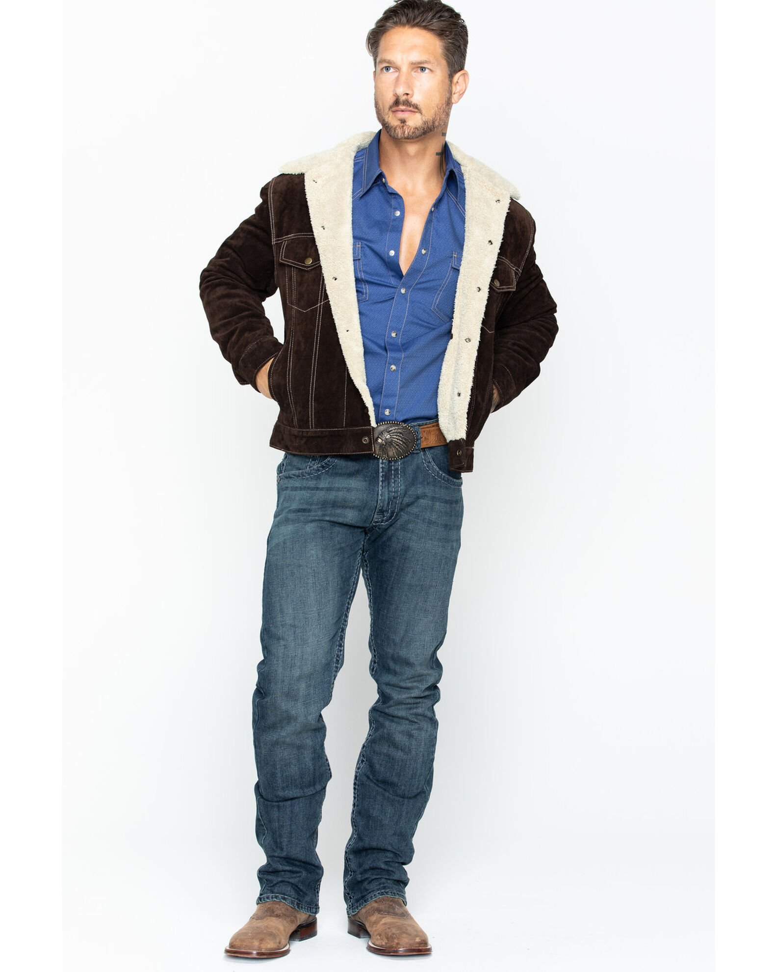 Scully sherpa lined boar suede jacket new arrivals