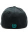 Cinch Men's Black Raised Rubber Logo Flex-Fit Ball Cap , Black, hi-res