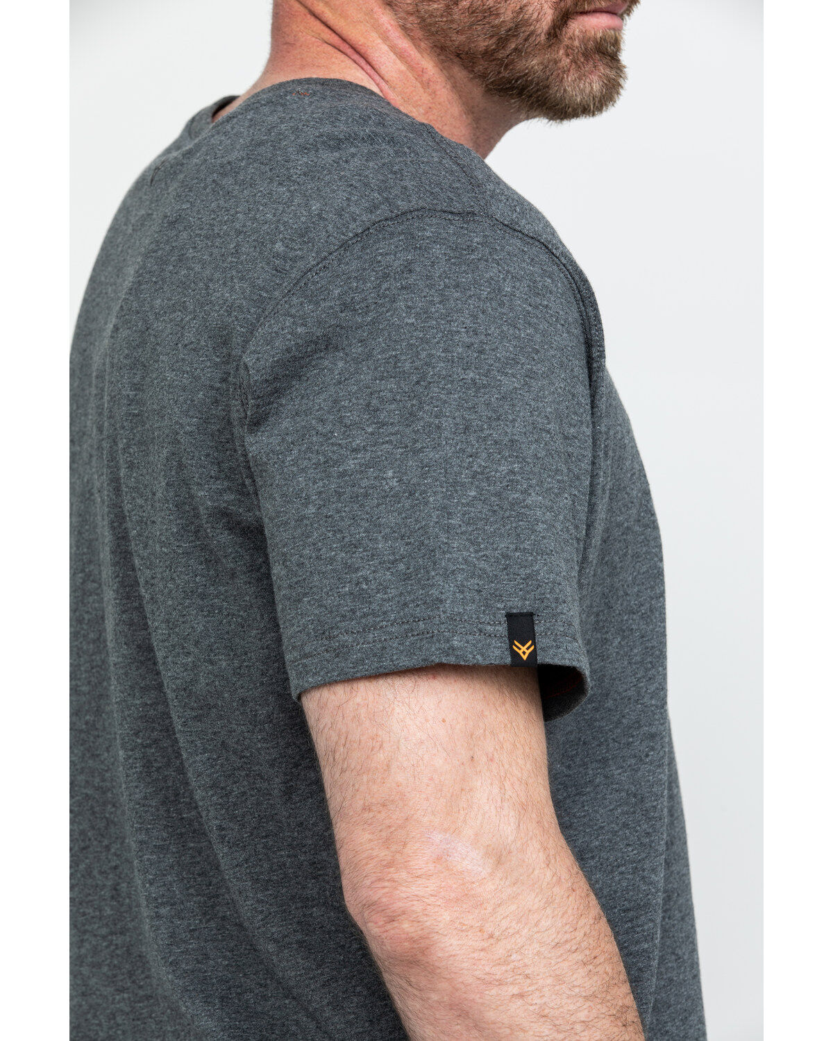 Image #5 - Hawx Men's Pocket Crew Short Sleeve Work T-Shirt - Tall, Charcoal, hi-res