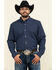 Image #1 - Cody James Core Men's Space Cowboy Geo Print Long Sleeve Western Shirt - Tall, , hi-res