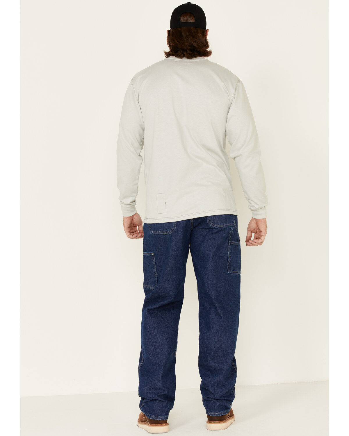 Image #3 - Carhartt Men's Flame-Resistant Denim Dungaree Work Pants, Denim, hi-res