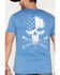 Browning Men's Liberty or Death Short Sleeve Graphic T-Shirt, Heather Blue, hi-res