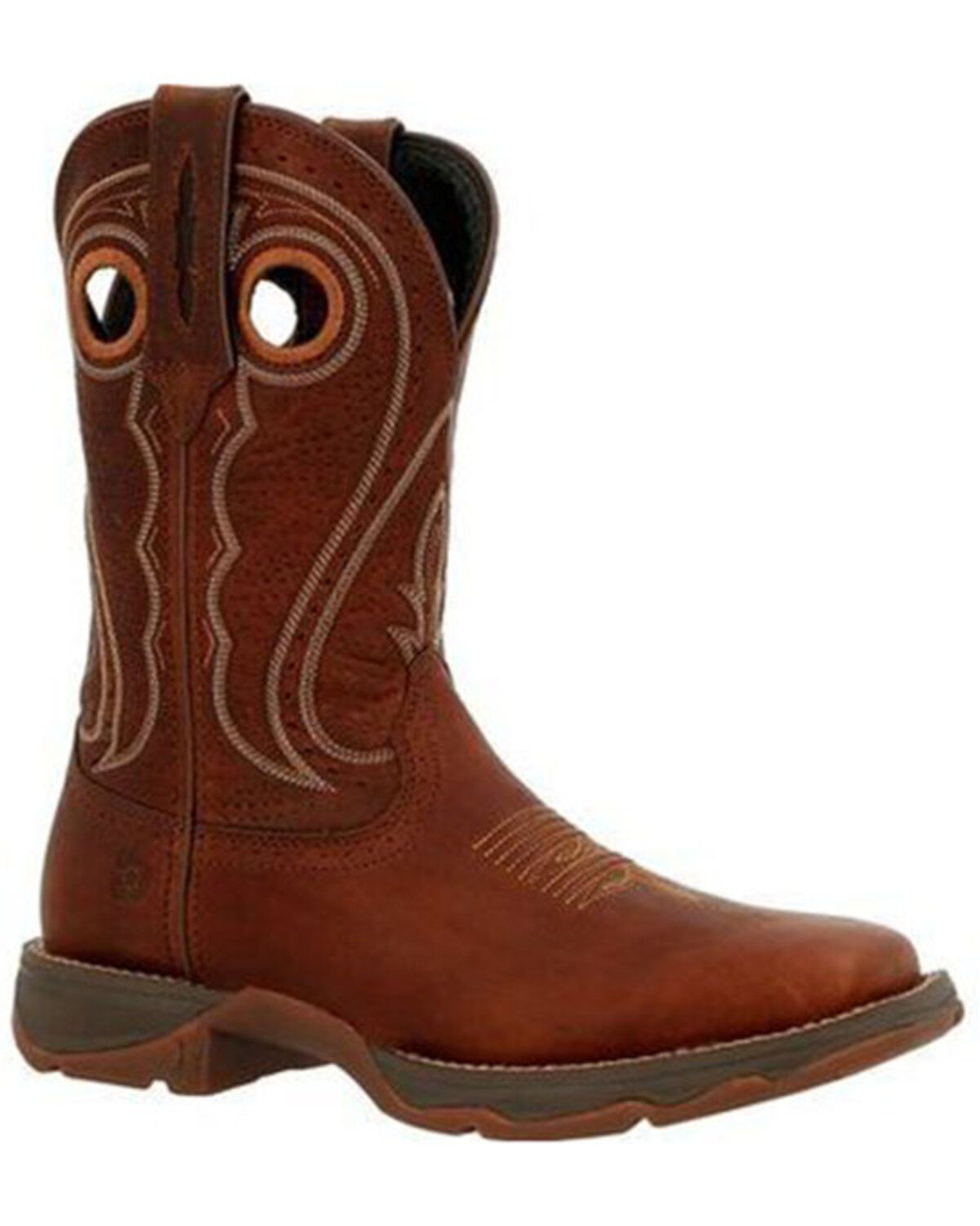 Image #1 - Durango Women's Chestnut Lady Rebel Western Boots - Square Toe, Chestnut, hi-res
