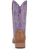 Image #5 - Laredo Women's 11" Western Boots - Broad Square Toe, Purple, hi-res
