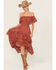 Image #1 - Shyanne Women's Lace Off The Shoulder High-Low Dress, Mauve, hi-res