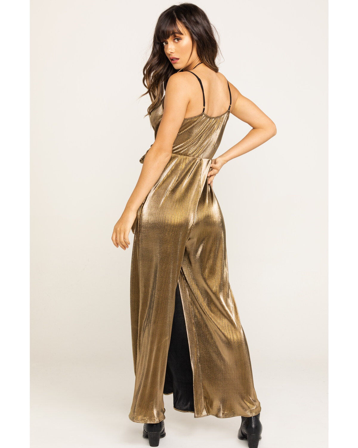 Pleated Gold Jane Jumpsuit | Boot Barn