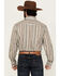 Image #4 - Panhandle Select Men's Striped Long Sleeve Pearl Snap Western Shirt, Sand, hi-res