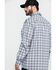 Cinch Men's FR Lightweight Check Print Long Sleeve Pearl Snap Work Shirt , White, hi-res