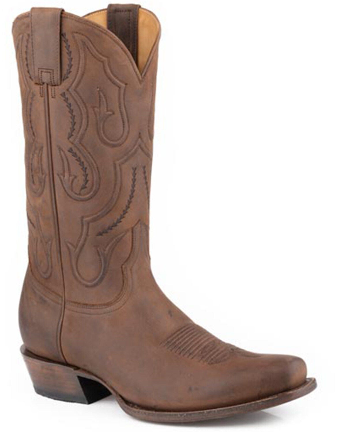 Stetson Men's Cassidy Western Boots - Snip Toe, Brown, hi-res