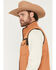 Image #2 - RANK 45® Men's Alta Vista Color Block Softshell Vest, Rust Copper, hi-res