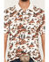 Image #3 - RANK 45&reg; Men's Josey Desert Print Short Sleeve Button-Down Polo Shirt, Cream, hi-res